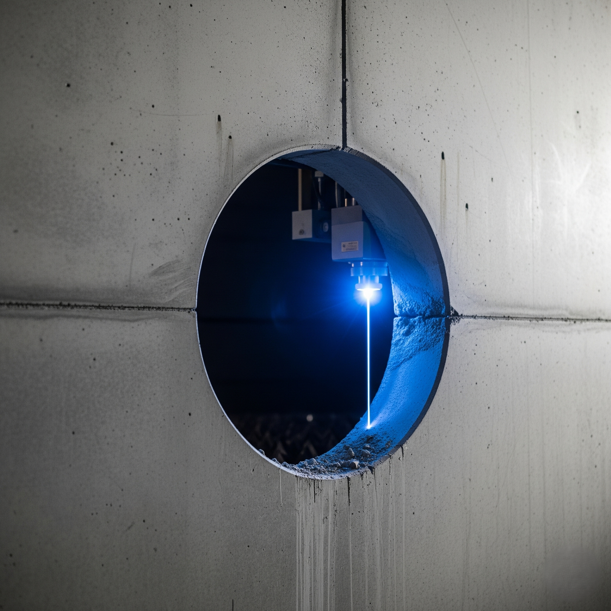 قص جدران بالليزر